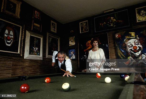 Ernest Borgnine and wife Tova in their home circa 1981in Beverly Hills, California.