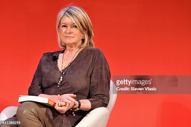 Martha Stewart speaks onstage at the Good Health is Good Business panel at The Town Hall during 2016 Advertising Week New York on September 29, 2016...