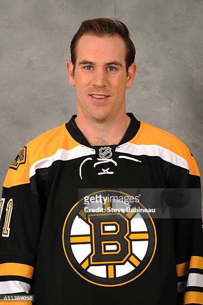 Jimmy Hayes of the Boston Bruins poses for his official headshot for the 2016-2017 season on September 23, 2016 in Watertown, Massachusetts.