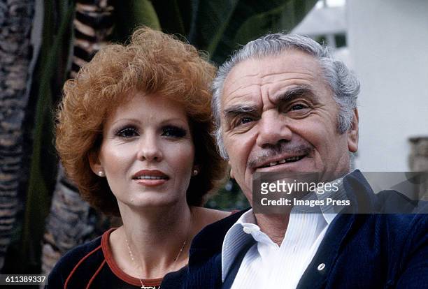 Ernest Borgnine and wife Tova in their home circa 1981in Beverly Hills, California.