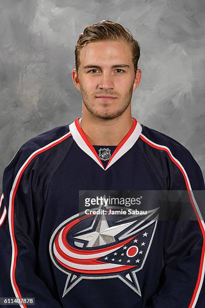 Alexander Wennberg of the Columbus Blue Jackets poses for his official headshot for the 2016-17 season on September 22, 2016 at Nationwide Arena in...