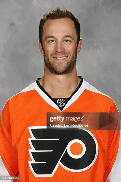 Nick Schultz of the Philadelphia Flyers poses for his official headshot for the 2016-2017 season on September 22, 2016 at the Virtua Flyers Skate...