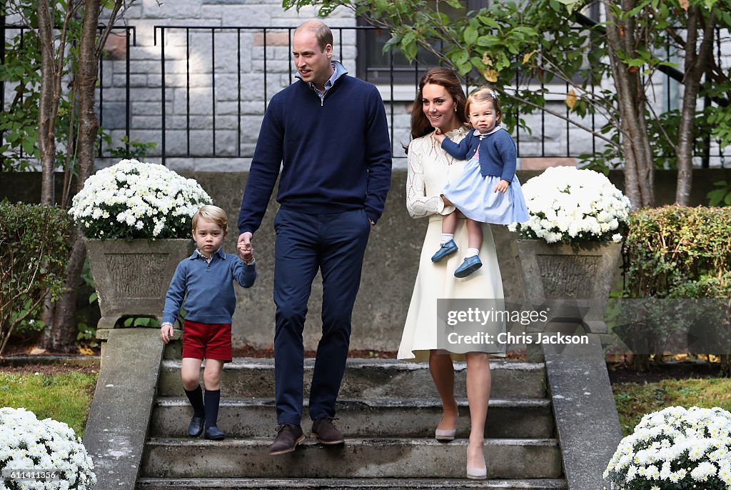 2016 Royal Tour To Canada Of The Duke And Duchess Of Cambridge - Victoria