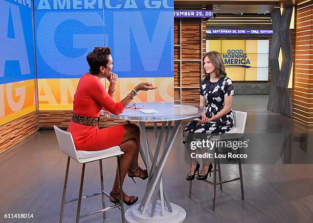 Amanda Knox is a guest on "Good Morning America," Thursday, September 29 airing on the Walt Disney Television via Getty Images Television Network....