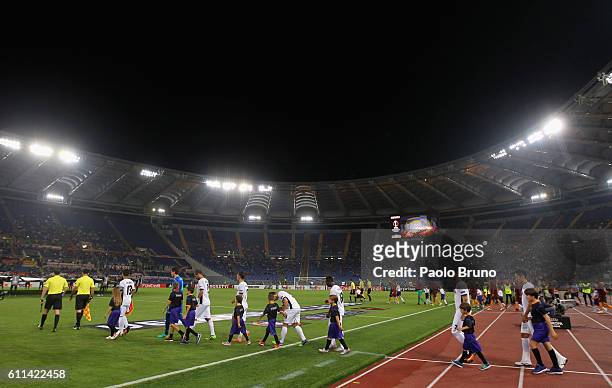 General view of the UEFA Europa League match between AS Roma and FC Astra Giurgiu at Olimpico Stadium on September 29, 2016 in Rome.