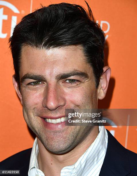 Max Greenfield arrives at the Los Angeles' No Kid Hungry Dinner on September 28, 2016 in Los Angeles, California.