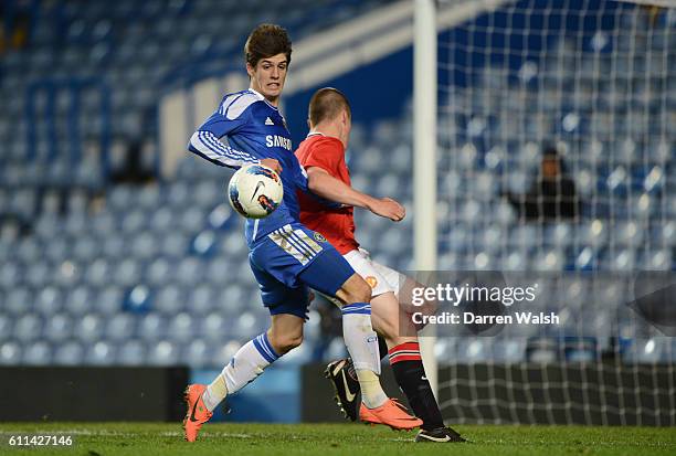 Lucas Piazon of Chelsea Youth during a FA Youth Cup Semi Final 2nd Leg match between Chelsea Youth and Manchester United Youth at Stamford Bridge on...