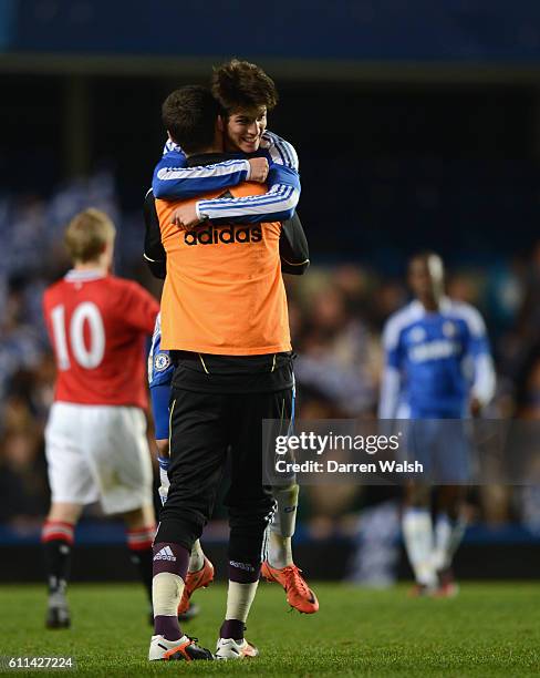 Lucas Piazon of Chelsea Youth during a FA Youth Cup Semi Final 2nd Leg match between Chelsea Youth and Manchester United Youth at Stamford Bridge on...