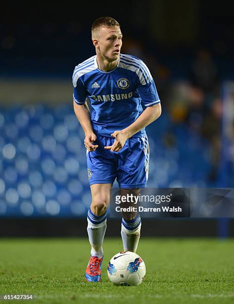 Todd Kane of Chelsea Youth during a FA Youth Cup Semi Final 2nd Leg match between Chelsea Youth and Manchester United Youth at Stamford Bridge on...