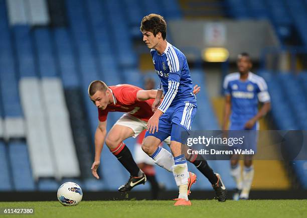 Lucas Piazon of Chelsea Youth during a FA Youth Cup Semi Final 2nd Leg match between Chelsea Youth and Manchester United Youth at Stamford Bridge on...
