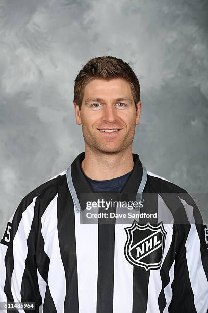 Official Devin Berg poses for his official headshot for the 2016-2017 season on September 13, 2016 at the Harborcenter in Buffalo, New York, United...