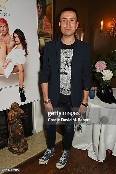 Nick Grimshaw attends the JF London x Kyle De'Volle VIP dinner at Beach Blanket Babylon on September 29, 2016 in London, England.