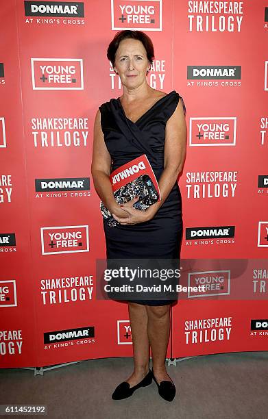 Fiona Shaw attends the Donmar at King's Cross to celebrate the launch of YOUNG+FREE 25 and Under Ticket Scheme on September 29, 2016 in London,...