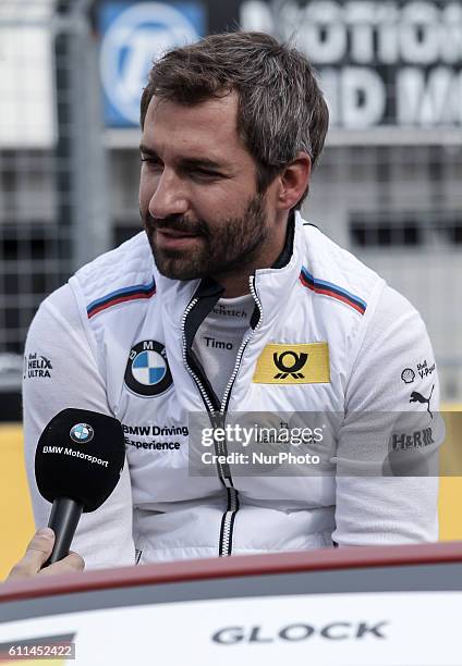 Timo Glock former F1 driver and BMW Team member during promotion program at the Hungarian DTM race on Sept 24, 2016 in Mogyoród, Hungary.