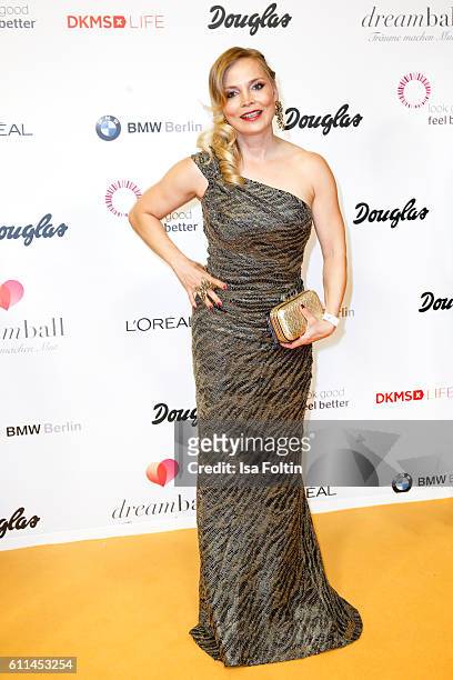 Boxer Regina Halmich attends the Dreamball 2016 at Ritz Carlton on September 29, 2016 in Berlin, Germany.