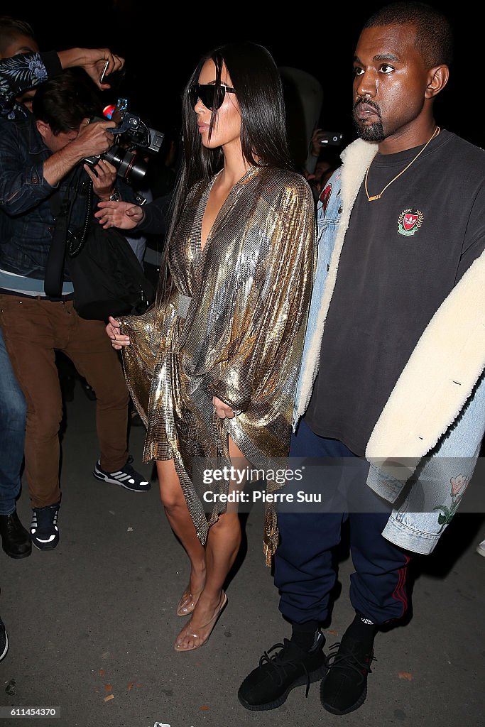 Balmain : AfterShow Party -Outside Arrivals  - Paris Fashion Week Womenswear Spring/Summer 2017