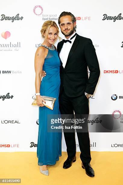 German actress Caroline Beil and her boyfriend Philpp Sattler attend the Dreamball 2016 at Ritz Carlton on September 29, 2016 in Berlin, Germany.