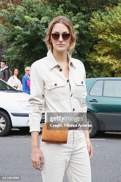 Sofia Sanchez de Betak attends the Chloe show as part of the Paris Fashion Week Womenswear Spring/Summer 2017 on September 29, 2016 in Paris, France.