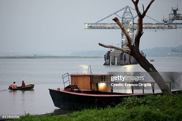 View of the Paraguay River on September 29, 2016 in Asuncion, Paraguay. Asuncion is one of the oldest cities in South America and the longest...