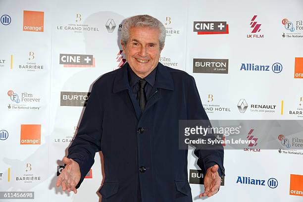 Claude Lelouch attends opening ceremony of 27th Dinard British Film Festival on September 29, 2016 in Dinard, France.