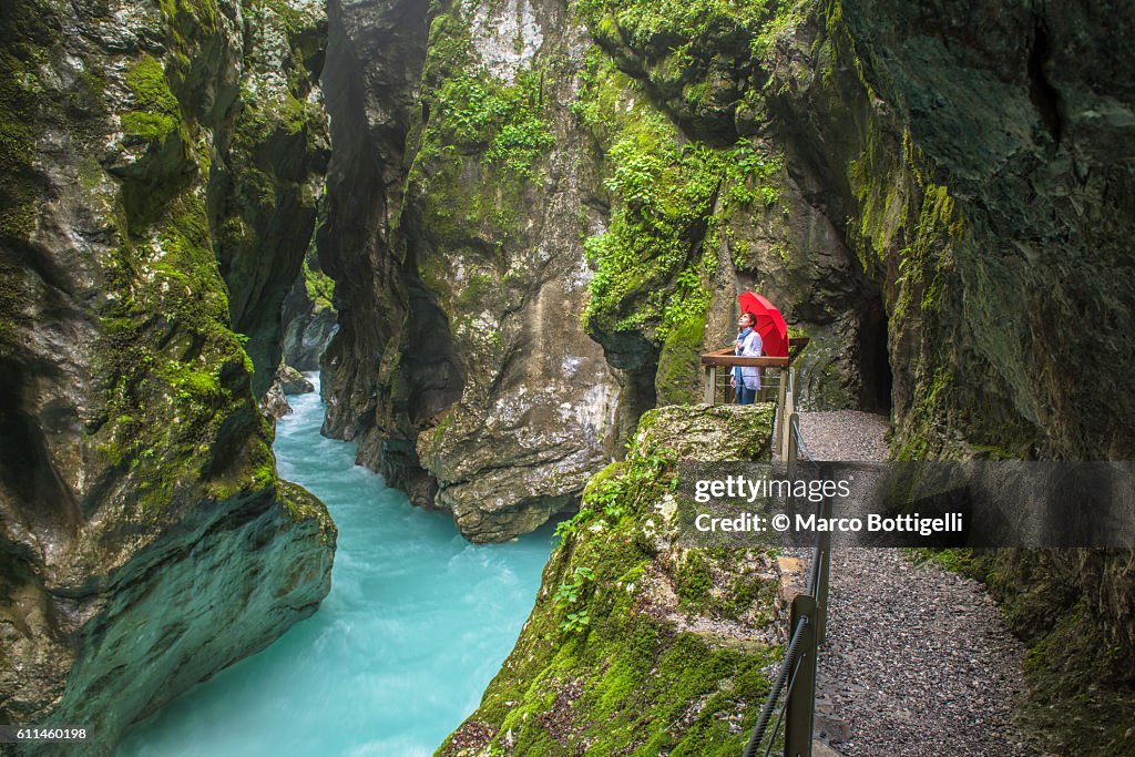 Tolmin gorges, Triglav National Park, Slovenia, East Europe.