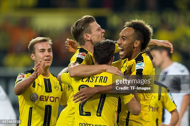 Dortmund, Germany , 1.Bundesliga 5. Spieltag, BV Borussia Dortmund - SC Freiburg, 3:1, jubel um Lukasz Piszczek nach seinem treffer zum 2:0