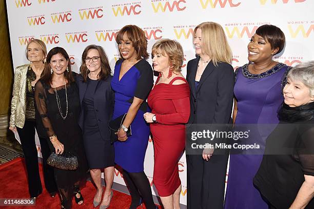 Gloria Steinem, Regina K. Scully, Sally Field, Gayle King, Pat Mitchell, Julie Burton, Joy Reid and Robin Morgan attend the Women's Media Center 2016...