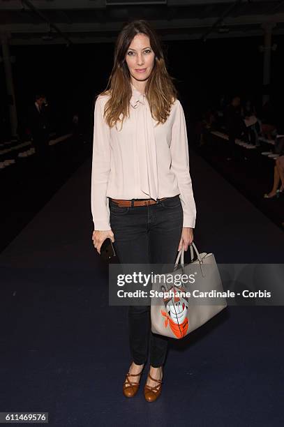 Mareva Galanter attends the Mabille show as part of the Paris Fashion Week Womenswear Spring/Summer 2017on September 29, 2016 in Paris, France.