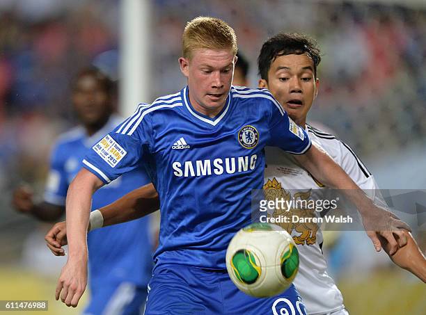 Chelsea's Kevin De Bruyne in action