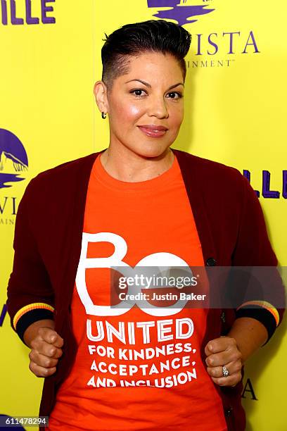 Actress and Producer Sara Ramirez attends the premiere of Marvista Entertainment's "Loserville" at ArcLight Hollywood on September 29, 2016 in...