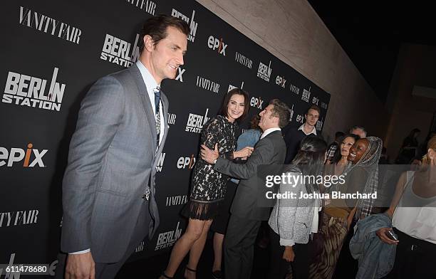 Actor Richard Armitage attends EPIX "Berlin Station" LA premiere at Milk Studios on September 29, 2016 in Los Angeles, California.