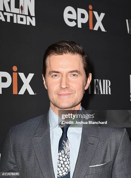 Actor Richard Armitage attends EPIX "Berlin Station" LA premiere at Milk Studios on September 29, 2016 in Los Angeles, California.