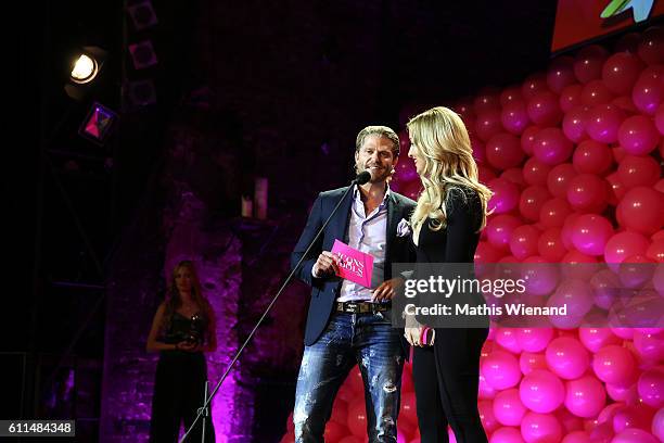 Paul Janke and Charlotte Wuerdig attend the InTouch Awards 'Icons & Idols' at Nachtresidenz on September 29, 2016 in Duesseldorf, Germany.