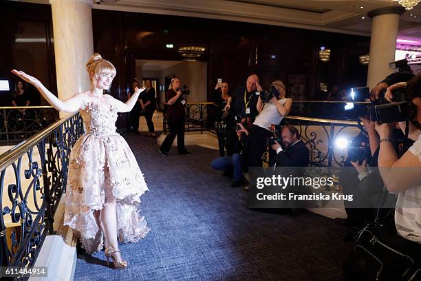 German actress Susan Sideropoulos attends the Dreamball 2016 at Ritz Carlton on September 29, 2016 in Berlin, Germany.