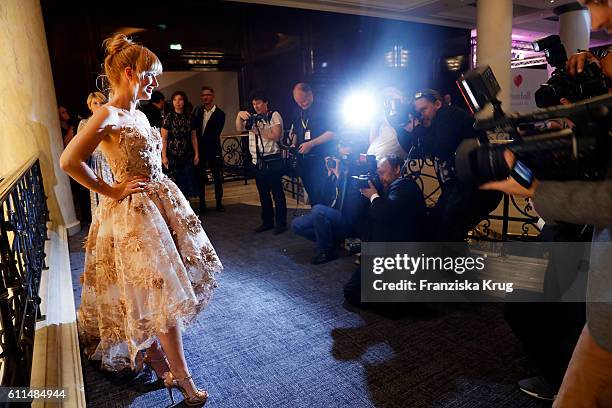 German actress Susan Sideropoulos attends the Dreamball 2016 at Ritz Carlton on September 29, 2016 in Berlin, Germany.