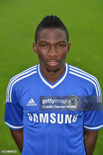 Chelsea's Kenneth Omeruo during the U18's and U21's Squad Photocall at the Cobham Training Ground on 12th September 2013 in Cobham, England.