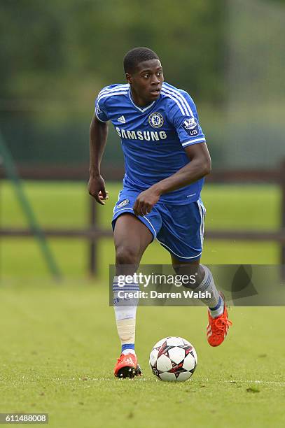 Chelsea's Isak Ssewankambo during a U19 UEFA Youth League match between Chelsea U19's v FC Basel U19's at the Cobham Training Ground on 18th...