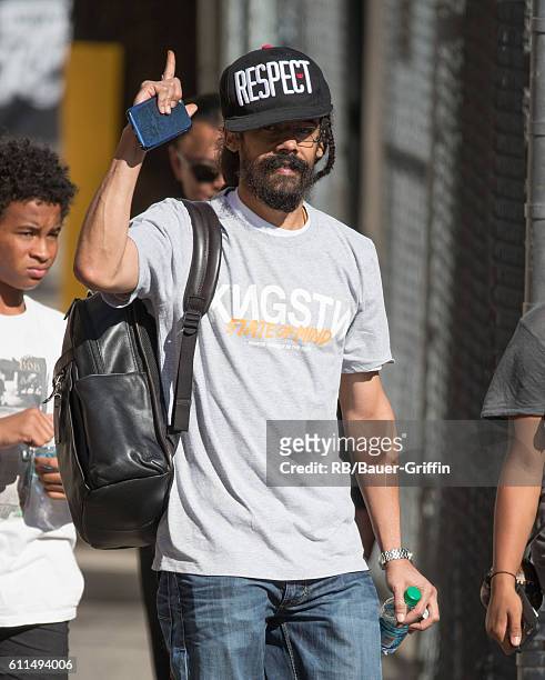 Damian Marley is seen at 'Jimmy Kimmel Live' on September 29, 2016 in Los Angeles, California.
