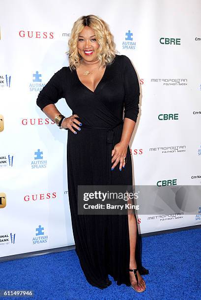 Actress Kym Whitley attends Metropolitan Fashion Week 2016- La Vie En Bleu - Signature event benefiting Autism Speaks at Warner Bros. Studios on...