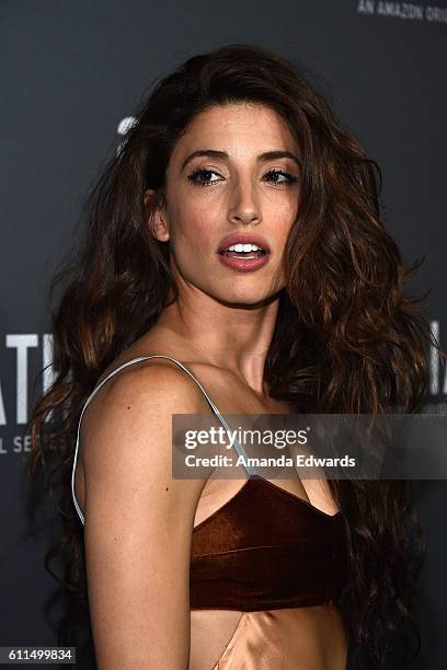 Actress Tania Raymonde arrives at the premiere of Amazon's "Goliath" at The London West Hollywood on September 29, 2016 in West Hollywood, California.