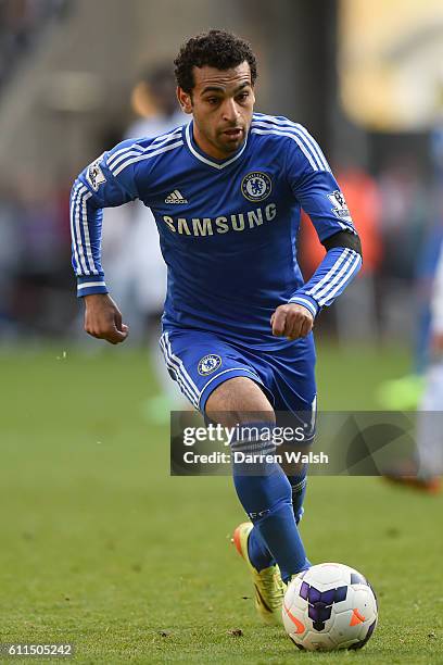 Chelsea's Mohamed Salah in action