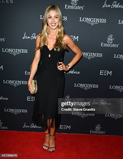 Hannah Selleck arrives at the Longines Masters Los Angeles - Gala at Long Beach Convention Center on September 29, 2016 in Long Beach, California.