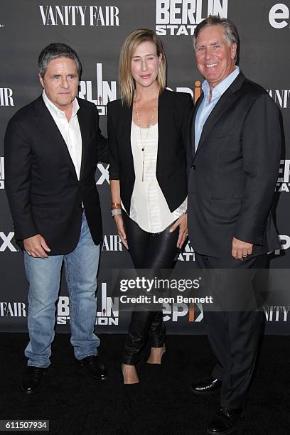 Chairman and CEO of Paramount Pictures Brad Grey, President of Paramount Television Amy Powell and President/CEO of EPIX Mark Greenberg attends...