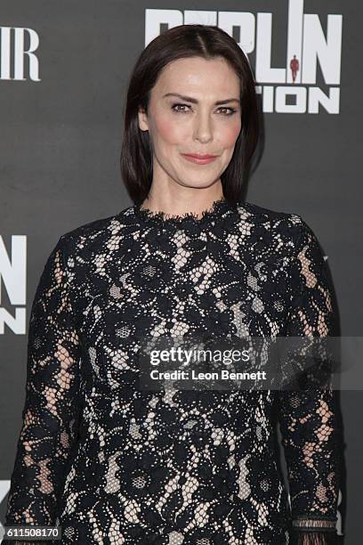 Actress Michelle Forbes attends Premiere Of EPIX's "Berlin Station" at Milk Studios on September 29, 2016 in Hollywood, California.