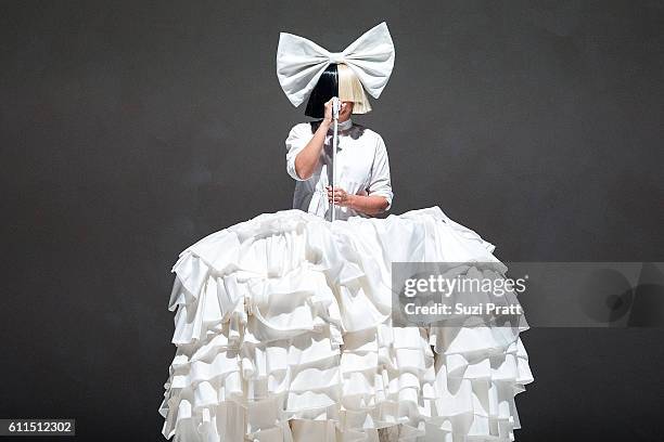 Sia performs at KeyArena on September 29, 2016 in Seattle, Washington.