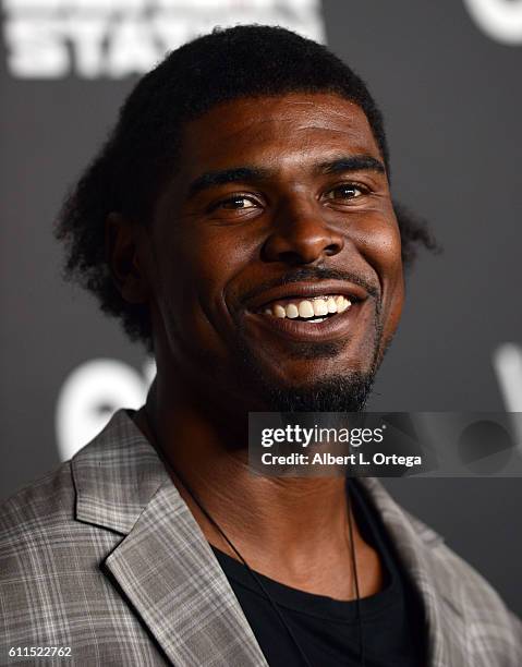 Player Ramses Barden arrives for the Premiere Of EPIX's "Berlin Station" held at Milk Studios on September 29, 2016 in Hollywood, California.