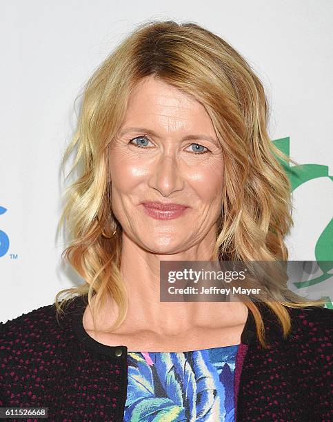 Actress Laura Dern attends the Global Green 20th Anniversary Environmental Awards at the Alexandria Ballroom on September 29, 2016 in Los Angeles,...