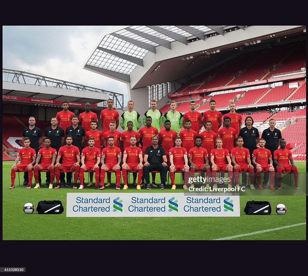 Liverpool Squad Photocall 2016/17