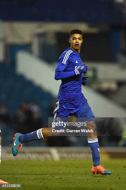 Chelsea's Jake Clarke Salter during a FA Youth Cup 3rd Round match between Leeds Utd u18 and Chelsea U18 at Elland Road on 2nd December 2014 in...