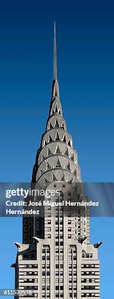chrysler building new york illustration - chrysler building stock pictures, royalty-free photos & images